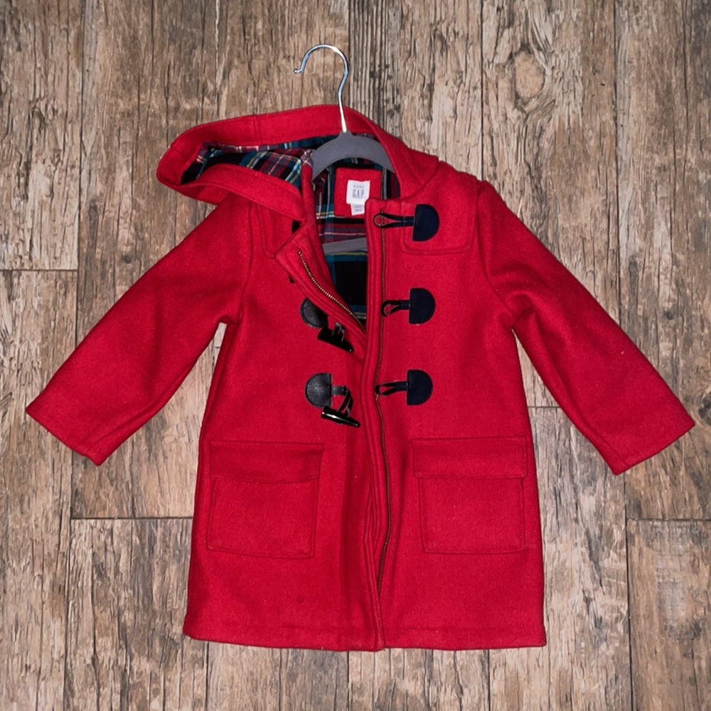 Beautiful toddler girl pea coat